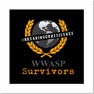 WWASP Survivors - #BREAKINGCODESILENCE Posters and Art